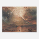 "Volcanic" – Romantic Eruption Wall Art Print Inspired by Vesuvius - Aluminum Print - 30x40 cm / 12x16″ - 