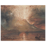 "Volcanic" – Romantic Eruption Wall Art Print Inspired by Vesuvius - Fine Art Poster - 40x50 cm / 16x20″ - 