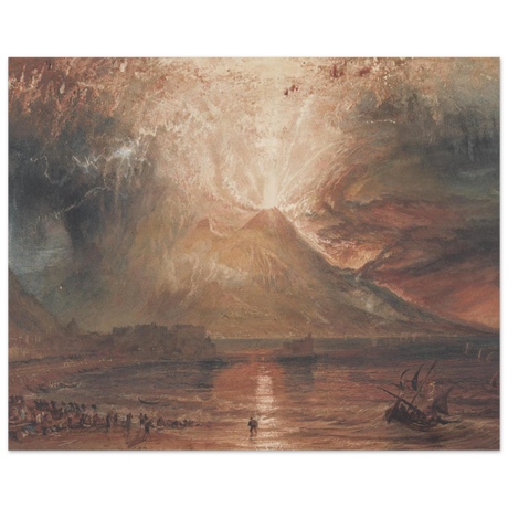 "Volcanic" – Romantic Eruption Wall Art Print Inspired by Vesuvius - Fine Art Poster - 40x50 cm / 16x20″ - 