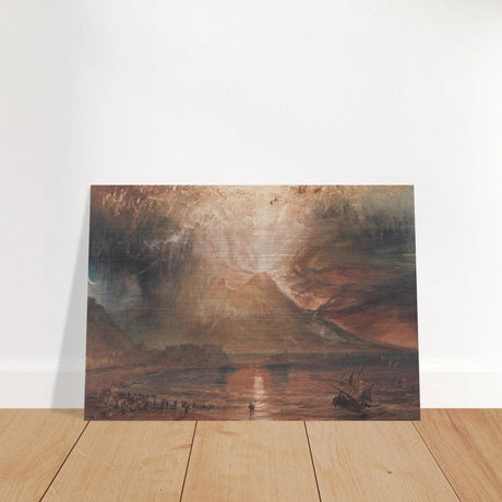 "Volcanic" – Romantic Eruption Wall Art Print Inspired by Vesuvius - Brushed Aluminum Print - 70x100 cm / 28x40″ - 