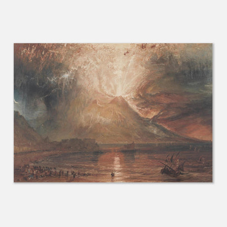 "Volcanic" – Romantic Eruption Wall Art Print Inspired by Vesuvius - Aluminum Print - 70x100 cm / 28x40″ - 