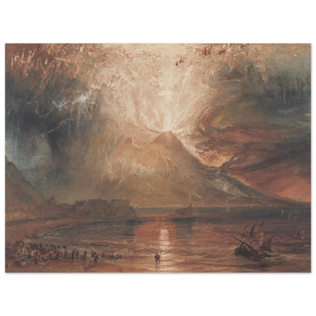 "Volcanic" – Romantic Eruption Wall Art Print Inspired by Vesuvius - Fine Art Poster - 30x40 cm / 12x16″ - 