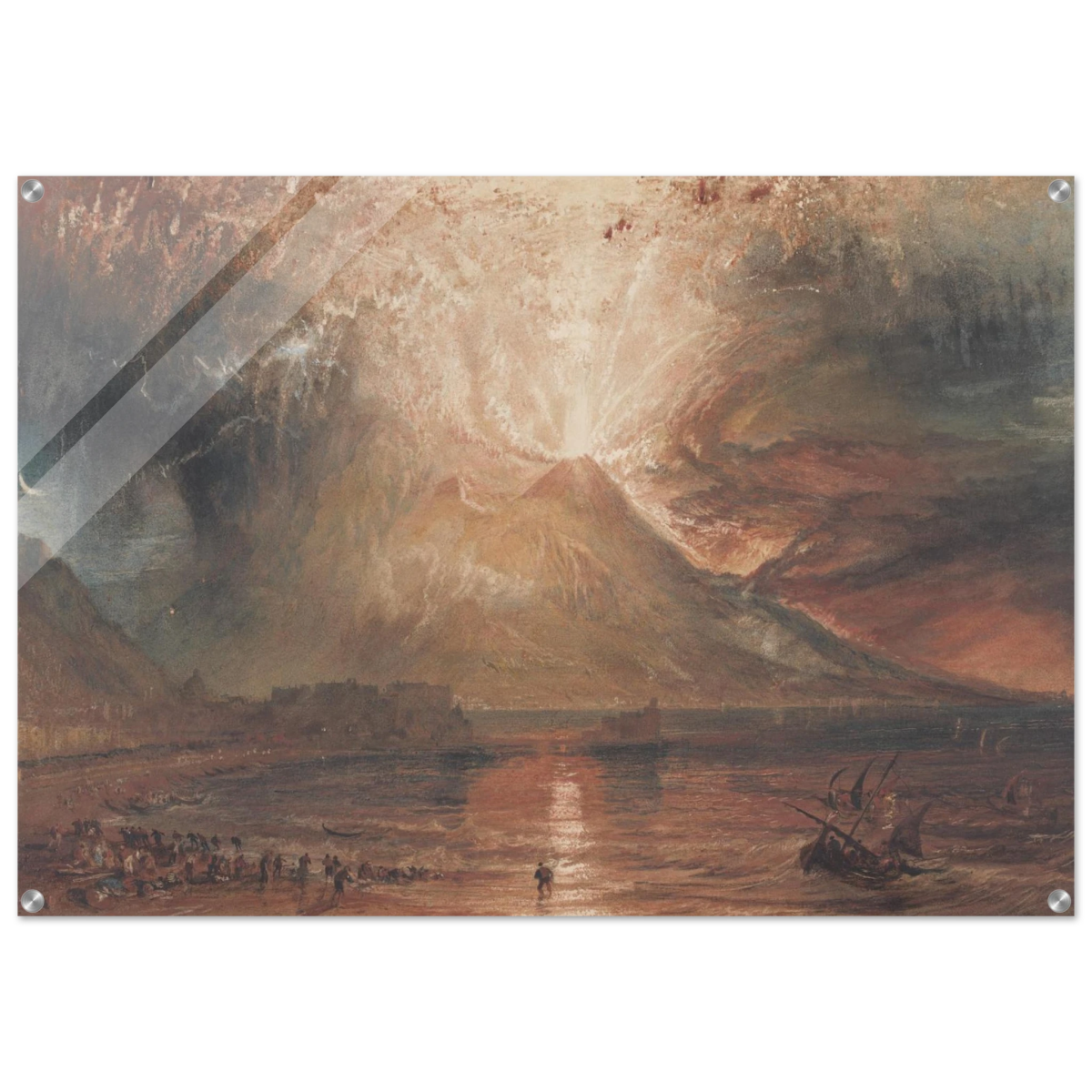 "Volcanic" – Romantic Eruption Wall Art Print Inspired by Vesuvius - Acrylic Print - 70x100 cm / 28x40″ - 