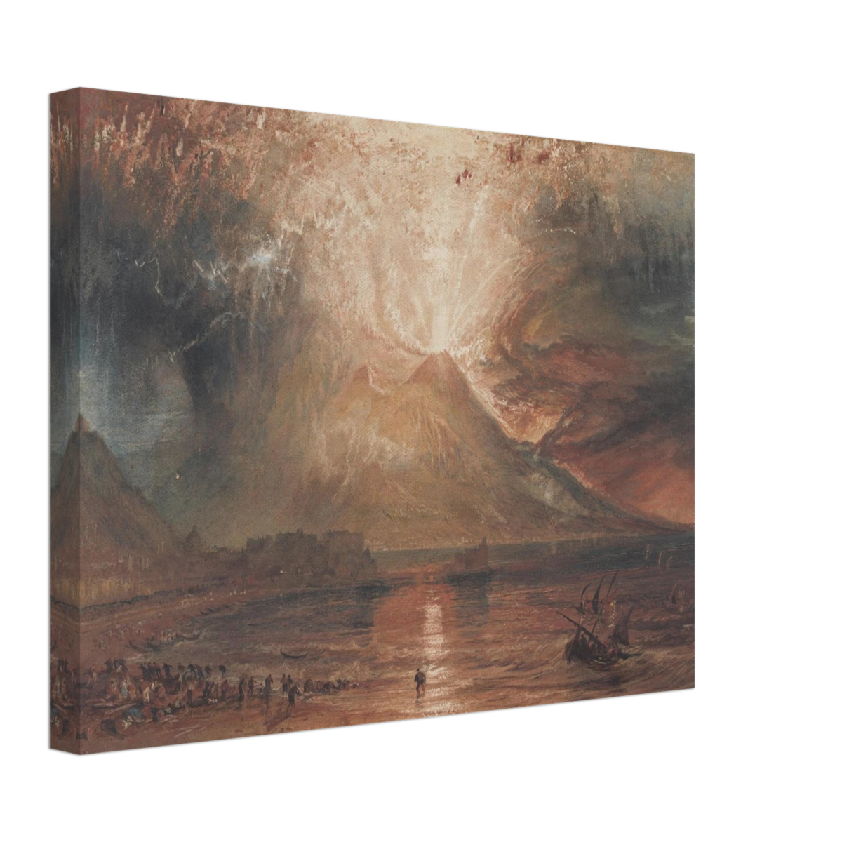 "Volcanic" – Romantic Eruption Wall Art Print Inspired by Vesuvius - Canvas - 30x40 cm / 12x16″ - 