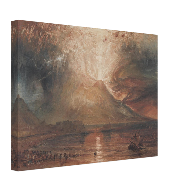 "Volcanic" – Romantic Eruption Wall Art Print Inspired by Vesuvius - Canvas - 30x40 cm / 12x16″ - 