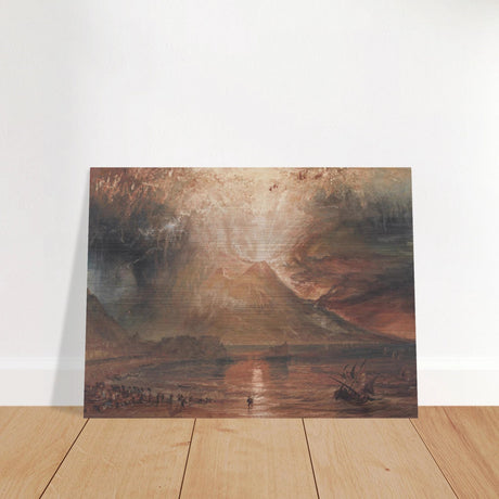 "Volcanic" – Romantic Eruption Wall Art Print Inspired by Vesuvius - Brushed Aluminum Print - 30x40 cm / 12x16″ - 
