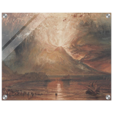 "Volcanic" – Romantic Eruption Wall Art Print Inspired by Vesuvius - Acrylic Print - 40x50 cm / 16x20″ - 