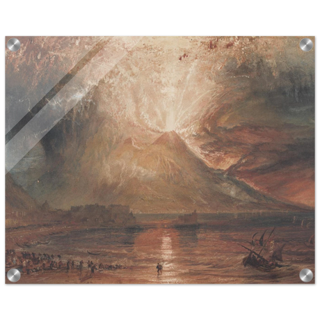 "Volcanic" – Romantic Eruption Wall Art Print Inspired by Vesuvius - Acrylic Print - 40x50 cm / 16x20″ - 