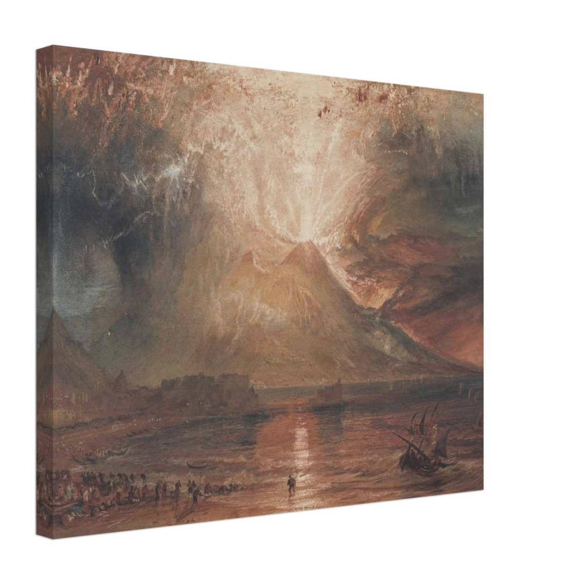 "Volcanic" – Romantic Eruption Wall Art Print Inspired by Vesuvius - Canvas - 40x50 cm / 16x20″ - 
