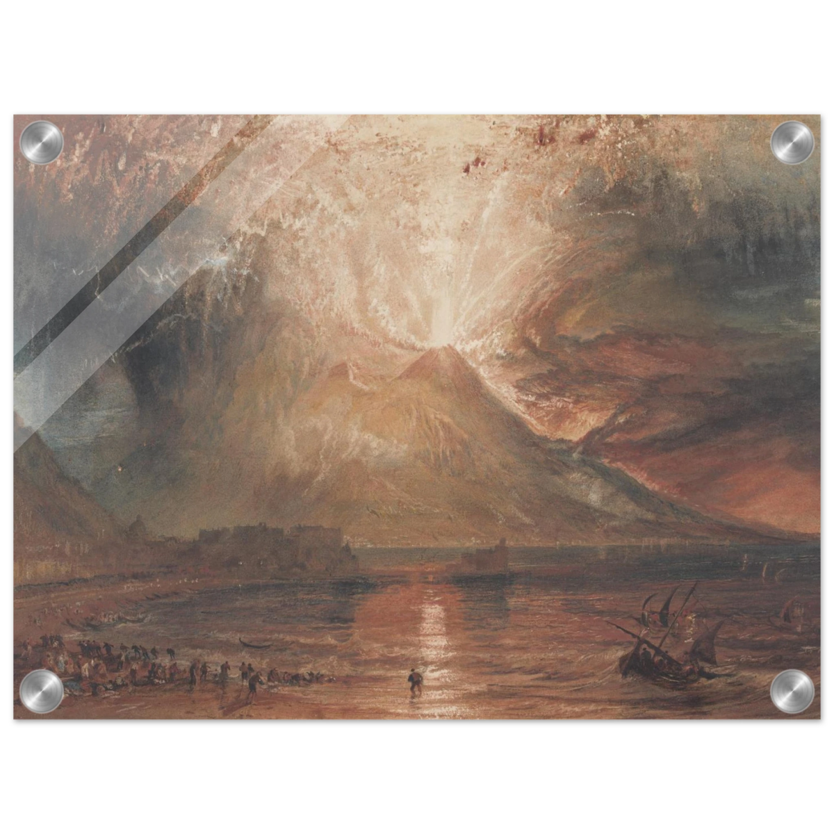 "Volcanic" – Romantic Eruption Wall Art Print Inspired by Vesuvius - Acrylic Print - 30x40 cm / 12x16″ - 