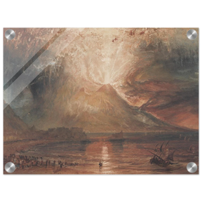 "Volcanic" – Romantic Eruption Wall Art Print Inspired by Vesuvius - Acrylic Print - 30x40 cm / 12x16″ - 