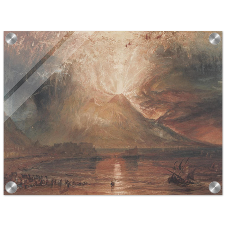 "Volcanic" – Romantic Eruption Wall Art Print Inspired by Vesuvius - Acrylic Print - 30x40 cm / 12x16″ - 