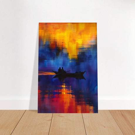 Voyage into the Light | Abstract wall art print - Brushed Aluminum Print - 30x45 cm / 12x18″ - 