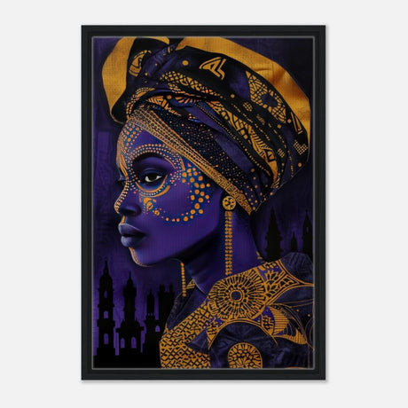 Wall art Print | Da Vinci Modern Wall art Print | Eclectic Expressions - Framed Canvas - 50x75 cm / 20x30″ - Black frame