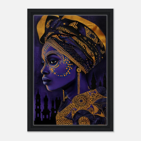 Wall art Print | Da Vinci Modern Wall art Print | Eclectic Expressions - Framed Canvas - 30x45 cm / 12x18″ - Black frame
