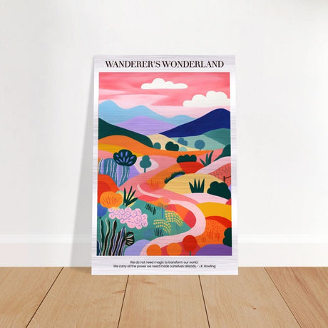 Wanderer's Wonderland - Brushed Aluminum Print - 40x60 cm / 16x24″ - 