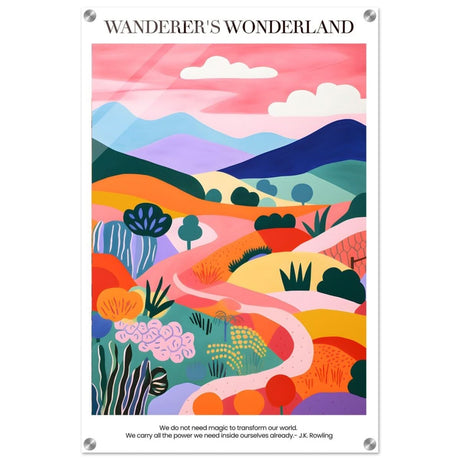 Wanderer's Wonderland - Acrylic Print - 50x75 cm / 20x30″ - 