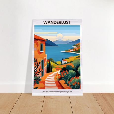 Wanderlust Horizons - Brushed Aluminum Print - 60x90 cm / 24x36″ - 