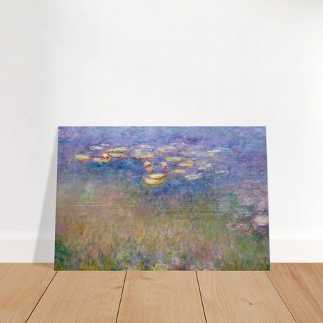 Water Lilies by Claude Monet - Brushed Aluminum Print - 60x90 cm / 24x36″ - 