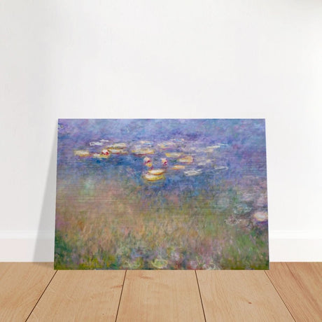 Water Lilies by Claude Monet - Brushed Aluminum Print - 70x100 cm / 28x40″ - 