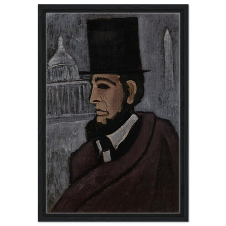 Weary of the Truth (1940) Marsden Hartley | wall art print - 40x60 cm / 16x24″ - Framed Canvas - Black frame