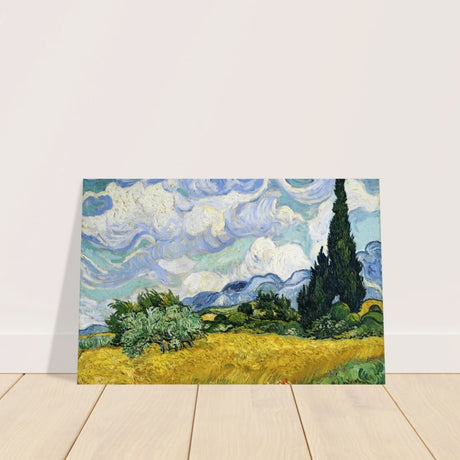 Wheat Field with Cypresses by Vincent van Gogh | Vintage Art wall art print - Aluminum Print - 30x45 cm / 12x18″ - 