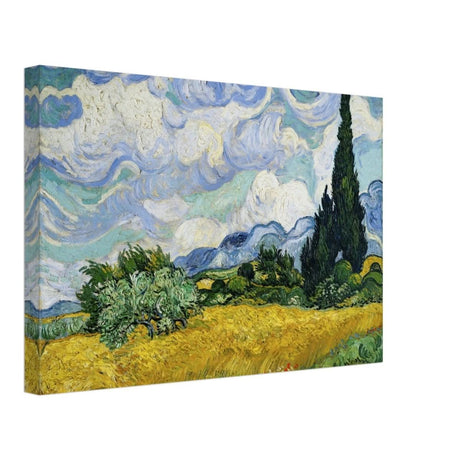 Wheat Field with Cypresses by Vincent van Gogh | Vintage Art wall art print - Canvas - 30x45 cm / 12x18″ - 