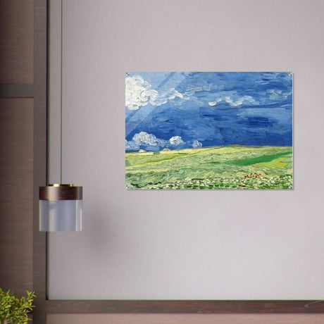 Wheatfield Under Thunderclouds by Vincent van Gogh - Acrylic Print - 70x100 cm / 28x40″ - 