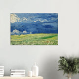 Wheatfield Under Thunderclouds by Vincent van Gogh - Wood Prints - 60x90 cm / 24x36″ - 20 mm