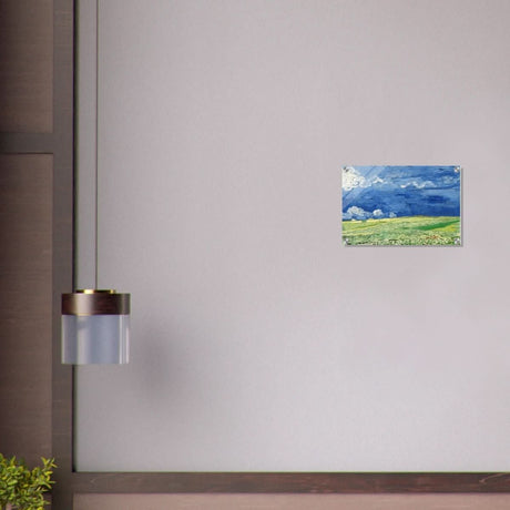 Wheatfield Under Thunderclouds by Vincent van Gogh - Acrylic Print - 30x45 cm / 12x18″ - 