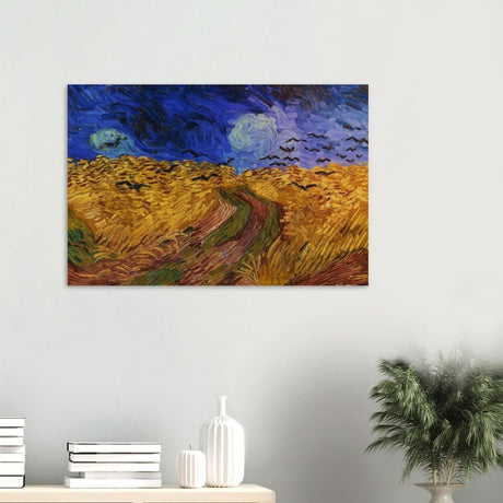 Wheatfield with Crows by Vincent van Gogh 1890 | Vintage wall art print - Wood Prints - 60x90 cm / 24x36″ - 10 mm