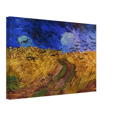 Wheatfield with Crows by Vincent van Gogh 1890 | Vintage wall art print - Canvas - 30x45 cm / 12x18″ - Slim