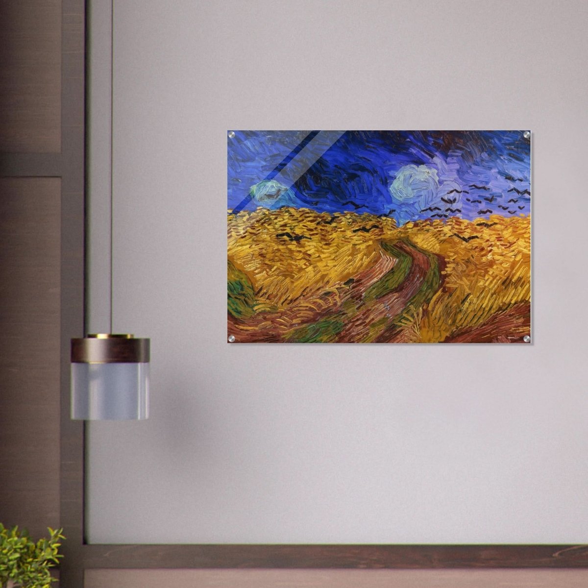 Wheatfield with Crows by Vincent van Gogh 1890 | Vintage wall art print - Acrylic Print - 70x100 cm / 28x40″ - 