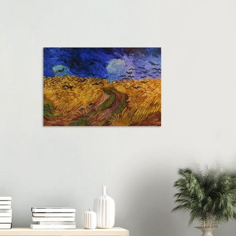 Wheatfield with Crows by Vincent van Gogh 1890 | Vintage wall art print - Wood Prints - 50x75 cm / 20x30″ - 10 mm