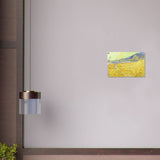 Wheatfield with Reaper by Vincent Van Gogh - Acrylic Print - 30x45 cm / 12x18″ - 