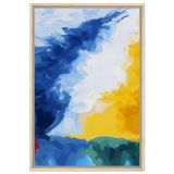 Where Light Meets the Sky | Abstract Wall art Print - Framed Canvas - 60x90 cm / 24x36″ - Wood frame