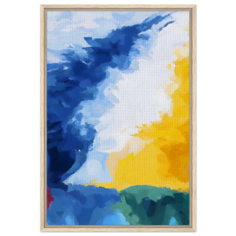 Where Light Meets the Sky | Abstract Wall art Print - Framed Canvas - 60x90 cm / 24x36″ - Wood frame