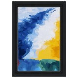 Where Light Meets the Sky | Abstract Wall art Print - Framed Canvas - 20x30 cm / 8x12″ - Black frame