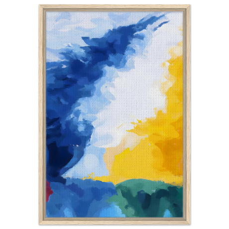 Where Light Meets the Sky | Abstract Wall art Print - Framed Canvas - 50x75 cm / 20x30″ - Wood frame