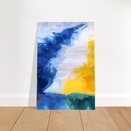 Where Light Meets the Sky | Abstract Wall art Print - Brushed Aluminum Print - 20x30 cm / 8x12″ - 