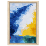 Where Light Meets the Sky | Abstract Wall art Print - Framed Canvas - 30x45 cm / 12x18″ - Wood frame