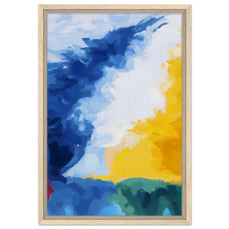 Where Light Meets the Sky | Abstract Wall art Print - Framed Canvas - 40x60 cm / 16x24″ - Wood frame