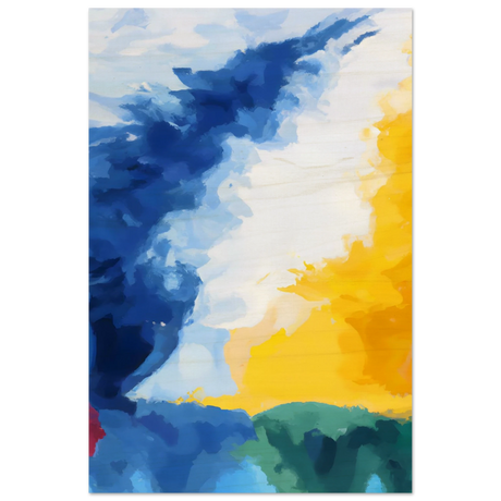 Where Light Meets the Sky | Abstract Wall art Print - Wood Prints - 30x45 cm / 12x18″ - 