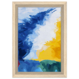 Where Light Meets the Sky | Abstract Wall art Print - Framed Canvas - 20x30 cm / 8x12″ - Wood frame