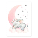 Whimsical Dreams – Pink Wall Art Canvas wall art Ballerina Girl Unicorn Butterfly Kids Room Decor Nursery Poster Pictures Wall Decor - 20x30cm - Floated Frame (Black) - Unicorn Ballerina - 