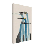 Whimsical Flight – Abstract Watercolor Herons | Wall art Print - Canvas - 30x45 cm / 12x18″ - 