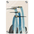 Whimsical Flight – Abstract Watercolor Herons | Wall art Print - Acrylic Print - 20x30 cm / 8x12″ - 