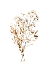 "Whispers in Bloom"|V03| – Soft Botanical Harmony | Wall Art Print | 6 Design Options - 20x30 cm / 8x12" - Design Option 2 - Canvas