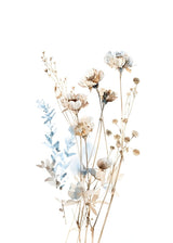 "Whispers in Bloom"|V03| – Soft Botanical Harmony | Wall Art Print | 6 Design Options - 20x30 cm / 8x12" - Design Option 3 - Canvas