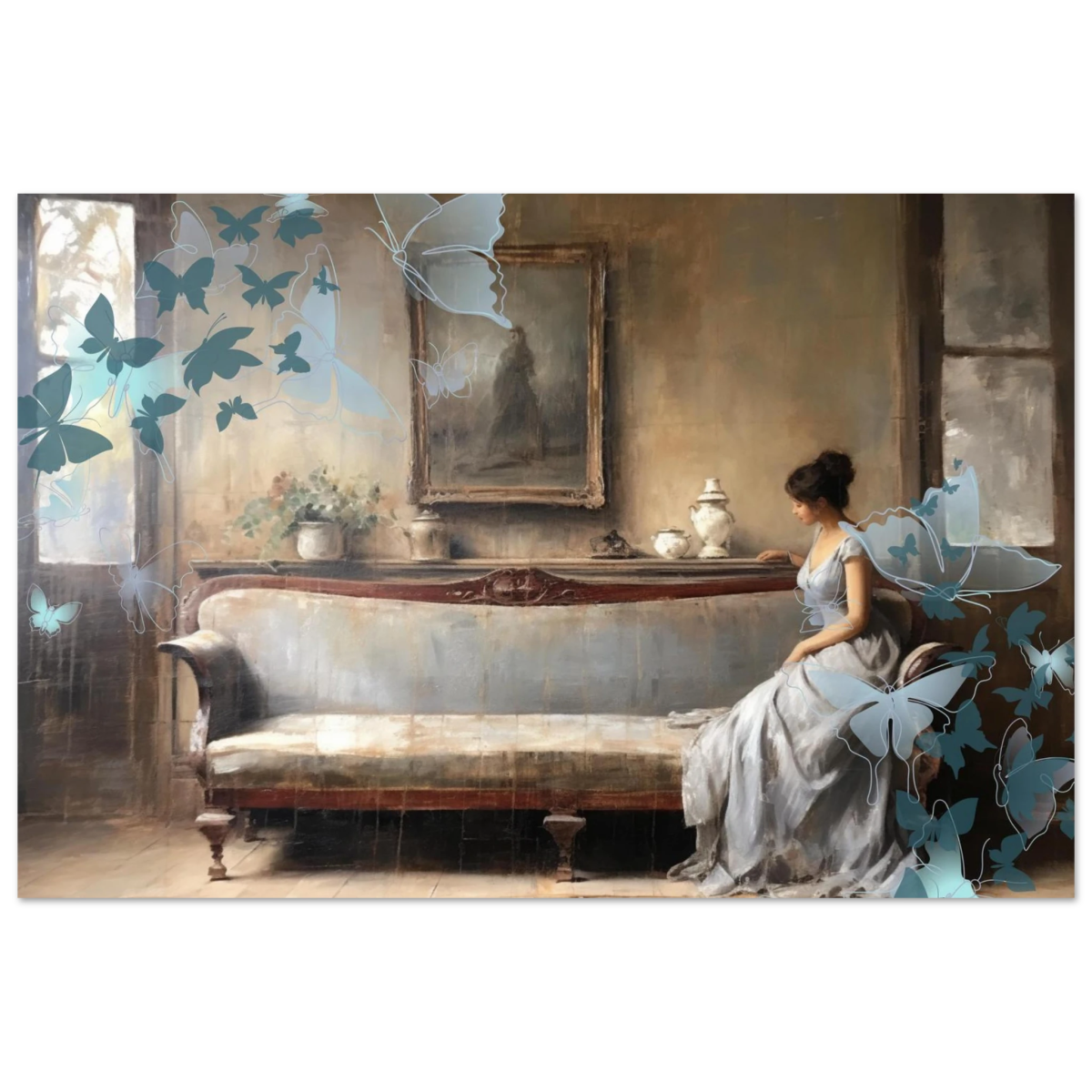 "Whispers of Solitude" – Romantic Realism with a Surreal Twist - Fine Art Poster - 40x60 cm / 16x24″ - 